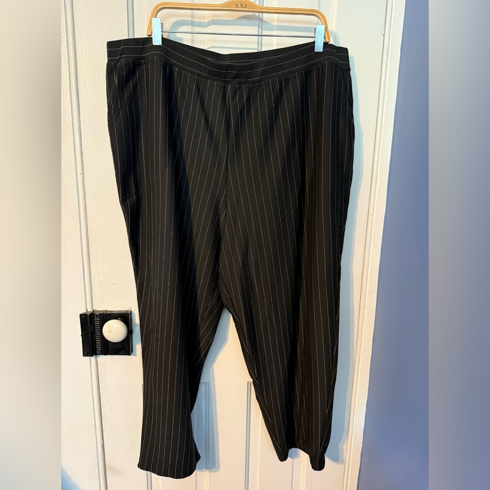 Woman Within Black and White Striped Garment Petite 28WP